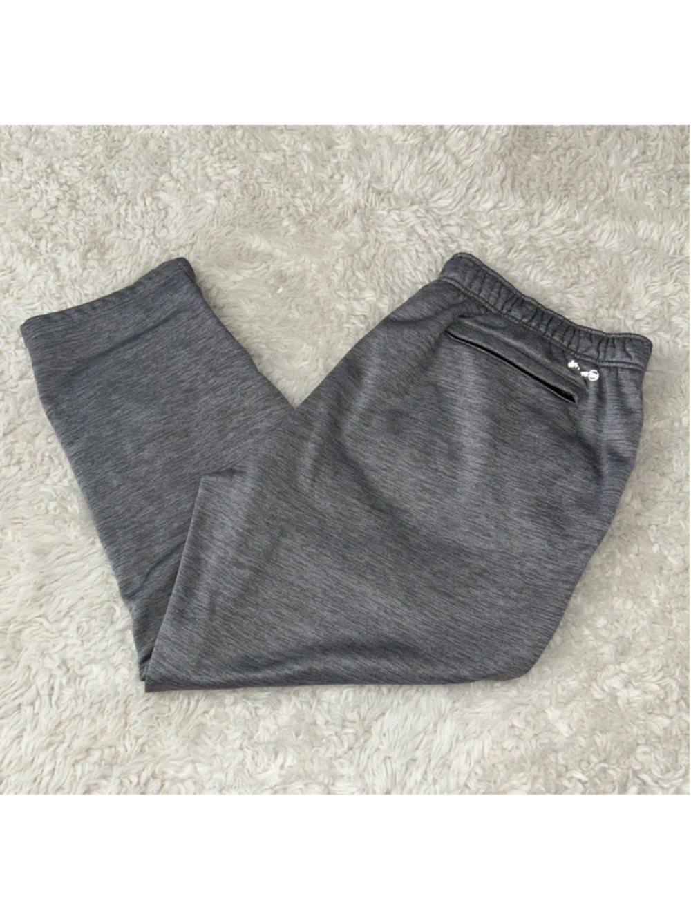 Russell Athletic Mens 3XL Gray Performance Jogger Track Pants Ankle Zip